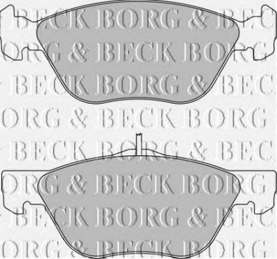 BORG & BECK bbp1654 -  Комплект тормозных колодок, дисковый тормоз